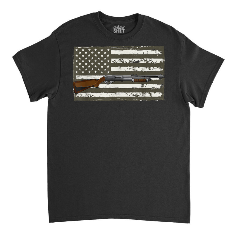 Mens Sporting Clays   Skeet Usa Flag   Clay Target Shooting T Shirt Classic T-shirt | Artistshot