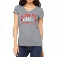 Cupid's Favorite Telemarketer Romance Couples Men Women T Shirt Women's V-neck T-shirt | Artistshot