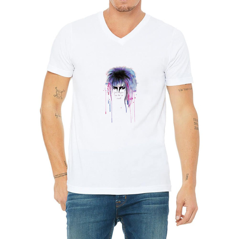 Your Eyes Can Be So Cruel  Labyrinth V-Neck Tee by theweirdgotchiclub | Artistshot