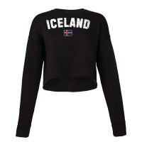 Iceland Flag Vintage  Men Women Kids  Iceland Cropped Sweater | Artistshot