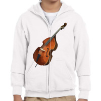 Contrabass Double Bass Music T Shirt Tee Tees T Shirt Tshirt Youth Zipper Hoodie | Artistshot