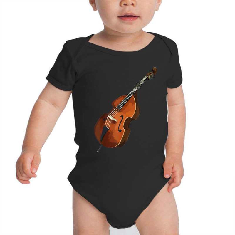 Contrabass Double Bass Music T Shirt Tee Tees T Shirt Tshirt Baby Bodysuit by cm-arts | Artistshot