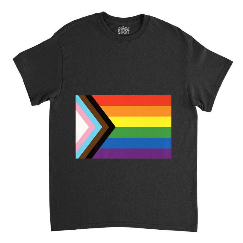 Progress Pride Flag National Pride Gift Classic T-shirt by RayDesign | Artistshot