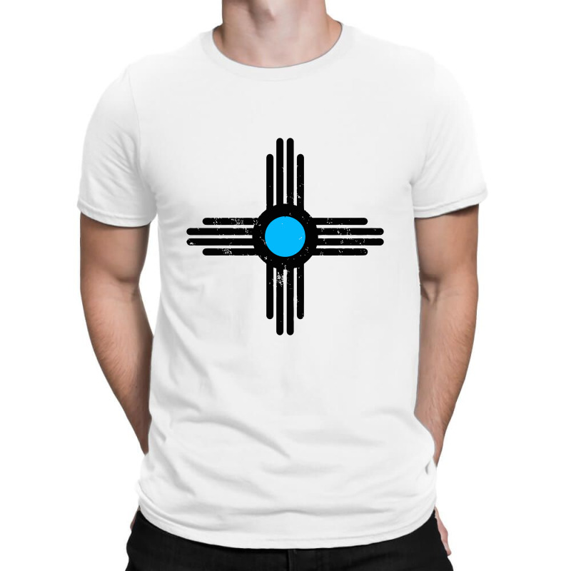 Zia Sun Blue T-Shirt by theweirdgotchiclub | Artistshot