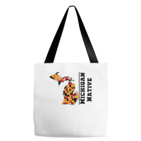 Love Raised Born State Michigan Native T Shirt Tote Bags | Artistshot