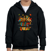 Leopard Pumpkin Fall Thanksgiving Assistant Principal Youth Zipper Hoodie | Artistshot