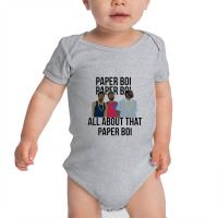 Paper Boi All About That Paper Boi Baby Bodysuit | Artistshot