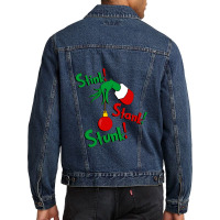 Grinch   Stink! Stank! Stunk! (non Distressed)    Grinch Men Denim Jacket | Artistshot