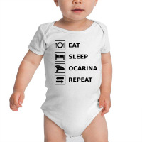 Eat Sleep Ocarina Repeat Baby Bodysuit | Artistshot