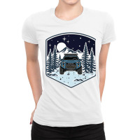 Trail 4runner Overland Night Vibes   Cav Blue Premium T Shirt Ladies Fitted T-shirt | Artistshot