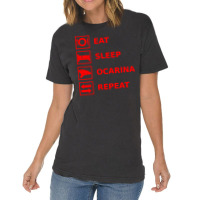 Eat Sleep Ocarina Repeat Vintage T-shirt | Artistshot