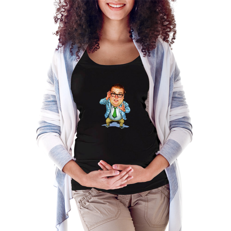 Chris Farley As Matt Foley Maternity Scoop Neck T-shirt by agodraws | Artistshot