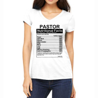 Pastor Nutritional Facts Women's V-neck T-shirt | Artistshot