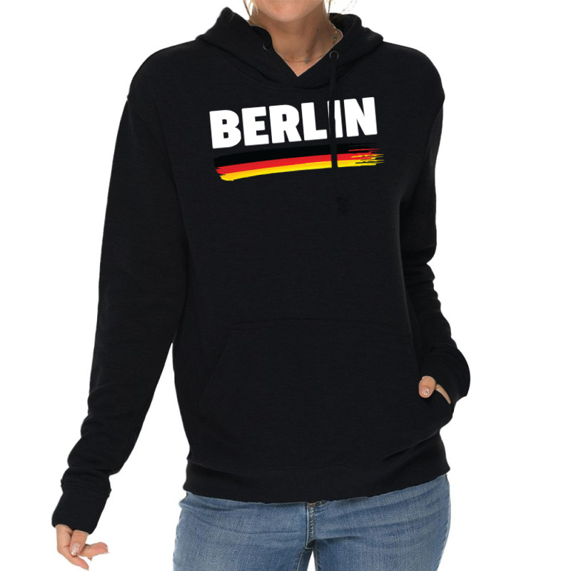 Berlin City   Germany Flag Travel Gift Idea Sweatshirt Lightweight Hoodie | Artistshot