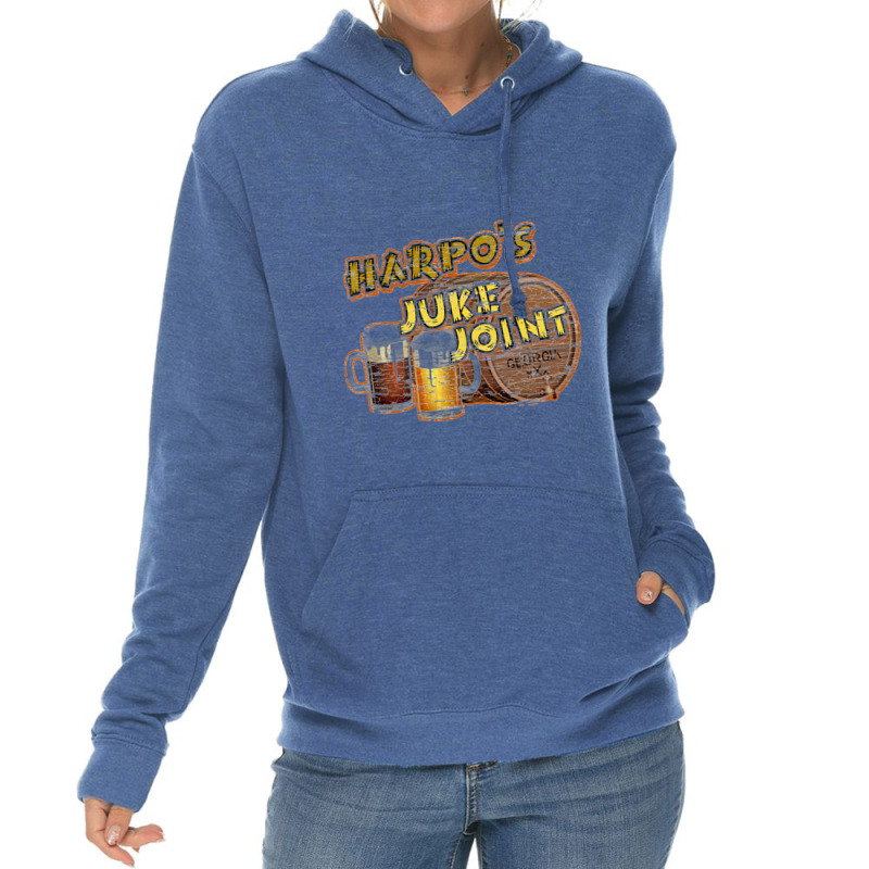 Harpo's Juke Joint, Wooden Sign Distressed   The Color Purple Lightweight Hoodie | Artistshot