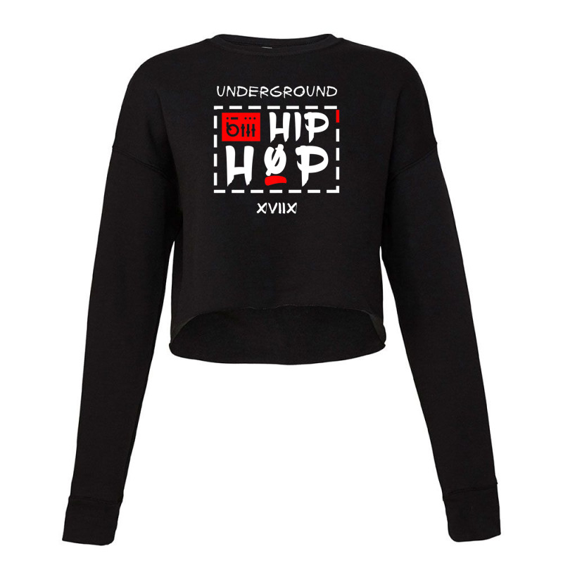 Hip Hop Underground Rap Music Cropped Sweater by AliBeatriz | Artistshot