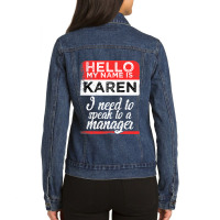 Funny Man Carpenters Mens Funny Ladies Denim Jacket | Artistshot