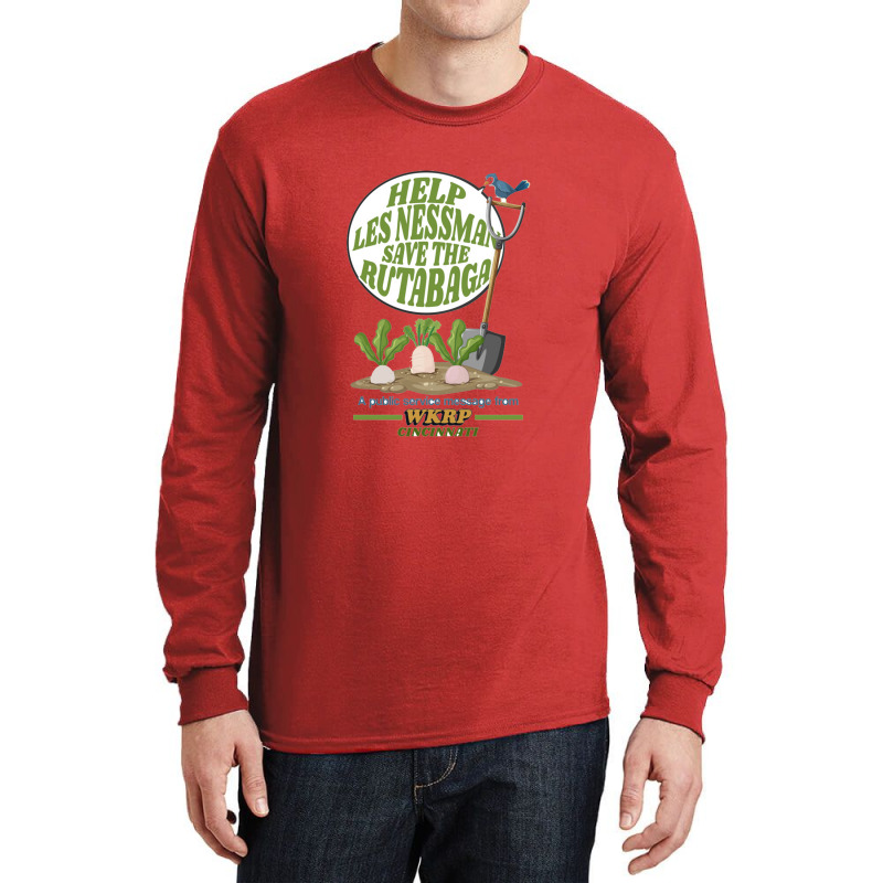 Help Les Nessman Save The Rutabaga Long Sleeve Shirts | Artistshot