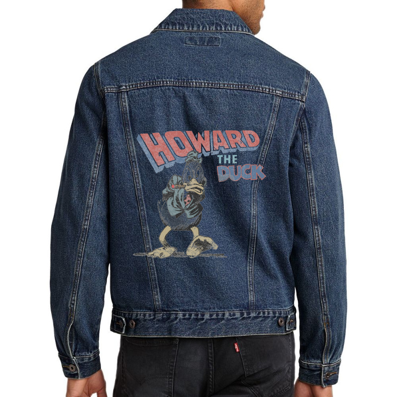 Howard The Duck, Faded And Distressed   Howard The Duck Men Denim Jacket | Artistshot