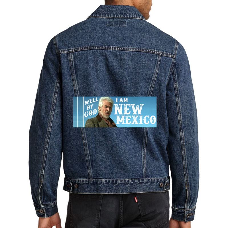 I Am New Mexico   James Coburn From Young Guns Men Denim Jacket | Artistshot