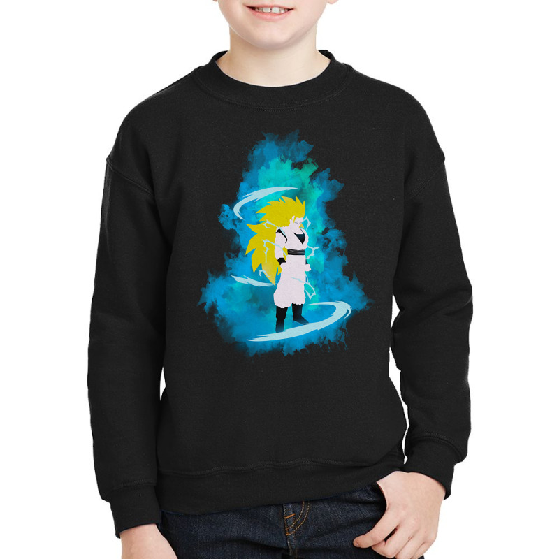 Goku Super Saiyan 3 Silhouette Youth Sweatshirt by greggjvandervor | Artistshot