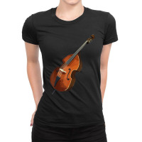 Contrabass Double Bass Music T Shirt Tee Tees T Shirt Tshirt Ladies Fitted T-shirt | Artistshot