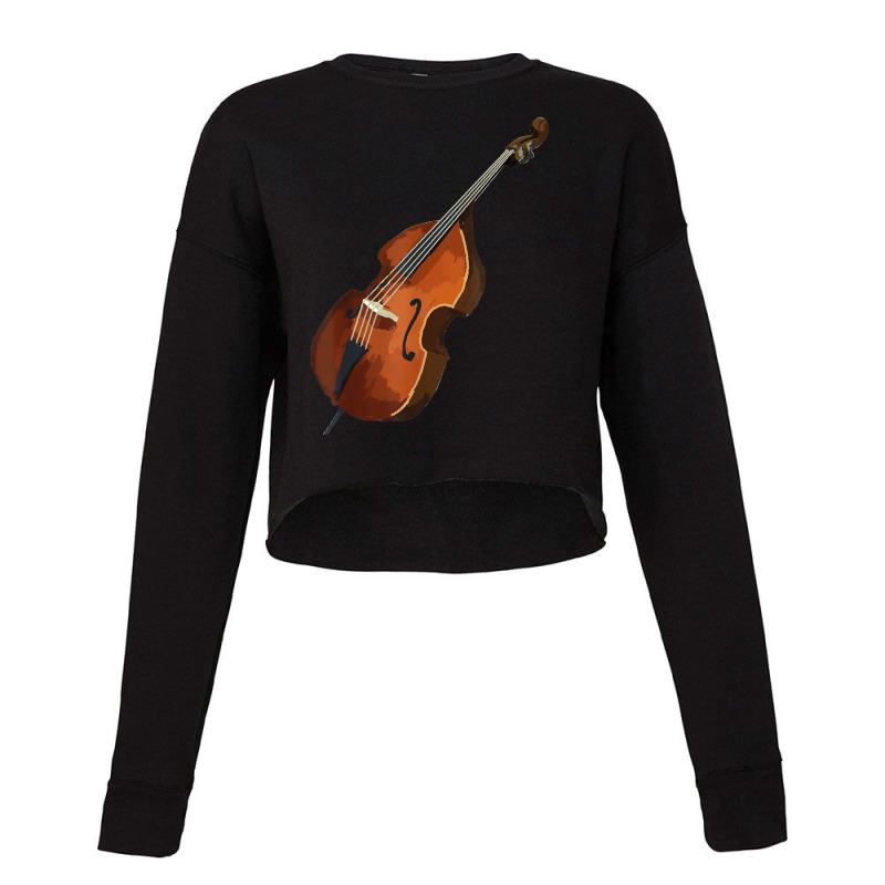 Contrabass Double Bass Music T Shirt Tee Tees T Shirt Tshirt Cropped Sweater by cm-arts | Artistshot