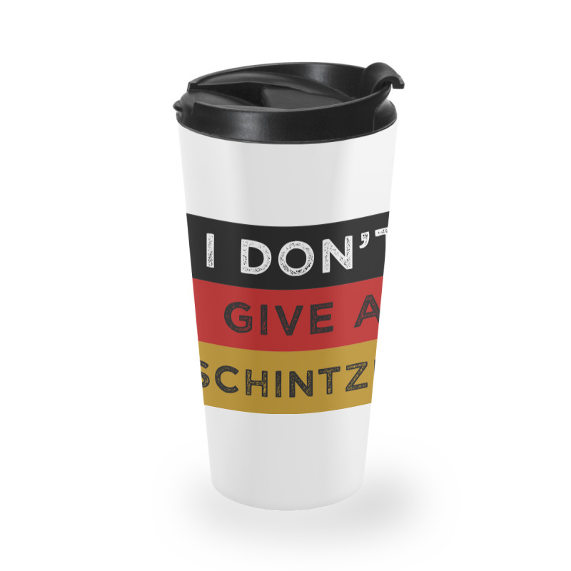 I Dont Give A Schnitzel Funny Oktoberfest Travel Mug | Artistshot