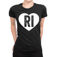 Rhode Island   Hometown State Pride New England Love T Shirt Ladies Fitted T-shirt | Artistshot