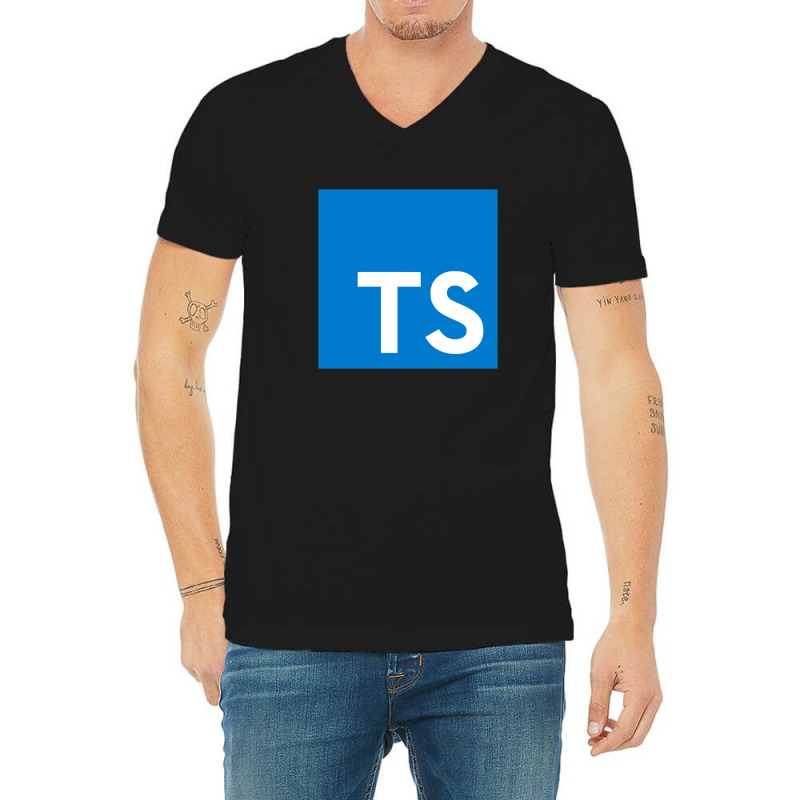 Typescript V-Neck Tee by cm-arts | Artistshot