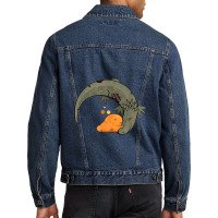 Scp 999 + Scp 682 Tickle Monster + Hard To Destroy Reptile Men Denim Jacket | Artistshot