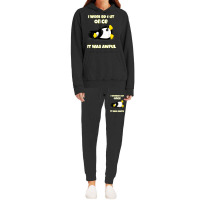 I Worked Out Once It Was Awful Penguin T Shirt Hoodie & Jogger Set | Artistshot