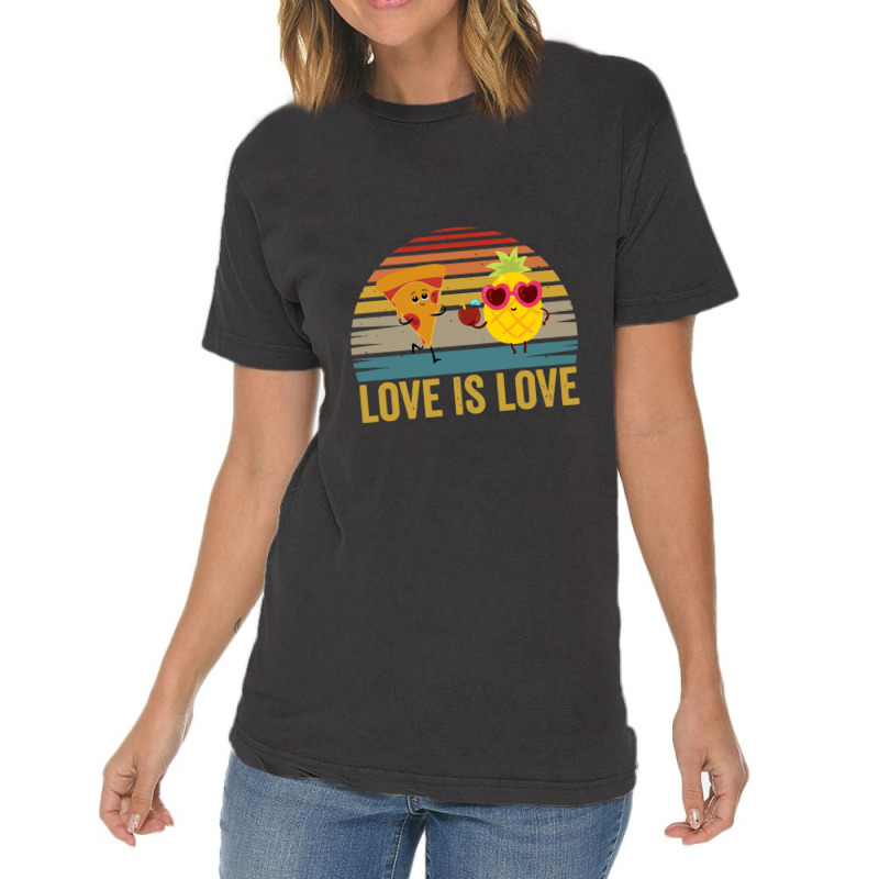 Love Cute Pride Pineapple Pizza Vintage T-shirt | Artistshot