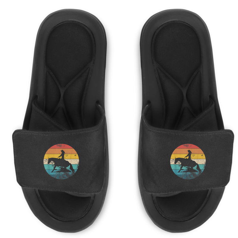 Western Rider Reining Quarter Horse Sliding Stop Day Gift Slide Sandal | Artistshot