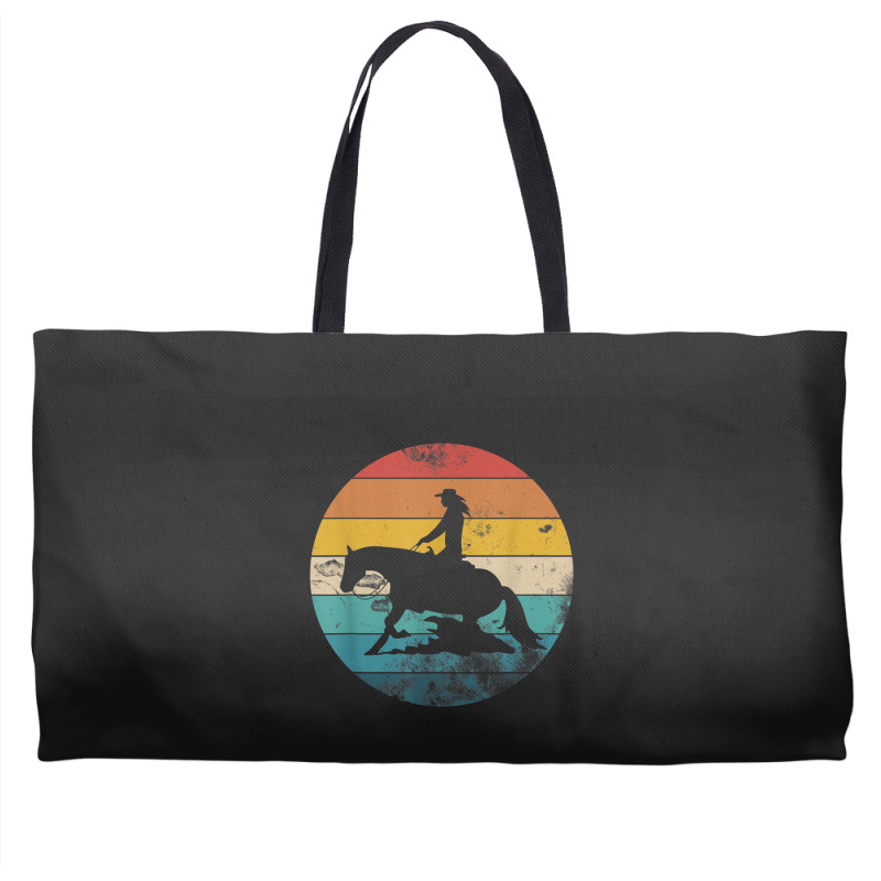 Western Rider Reining Quarter Horse Sliding Stop Day Gift Weekender Totes | Artistshot