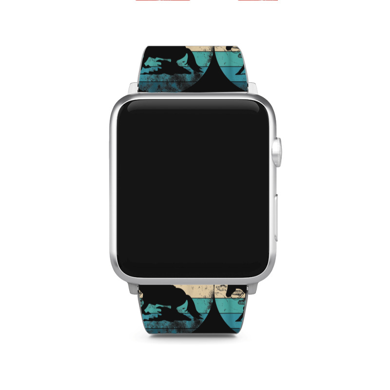 Western Rider Reining Quarter Horse Sliding Stop Day Gift Apple Watch Band | Artistshot