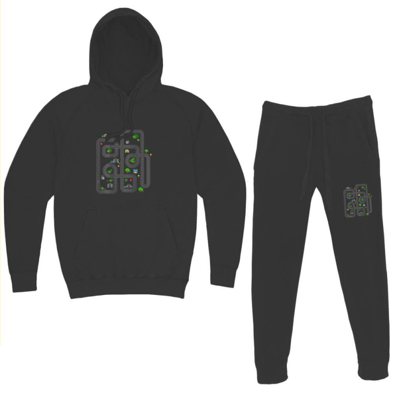 Play Cars On Daddys Back Dad Massage Hoodie & Jogger Set | Artistshot