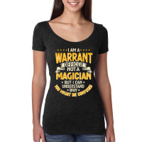 Funny Warrants Officer Not A Magician Warrants Officer T Shirt Women's Triblend Scoop T-shirt | Artistshot