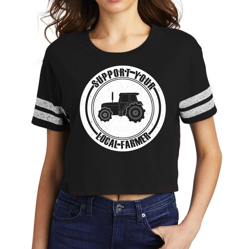 Support Your Local Farmers  I Farming Greens Go Vegan Scorecard Crop Tee by trokeryth | Artistshot