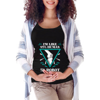 Knee Replacement Surgery Arthroplasty Artificial Joint Robot Maternity Scoop Neck T-shirt | Artistshot