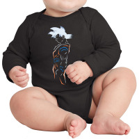 Goku Outline Long Sleeve Baby Bodysuit | Artistshot