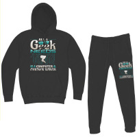 All A Geek Needs Is A Computer And Chicken Wings T Shirt Hoodie & Jogger Set | Artistshot