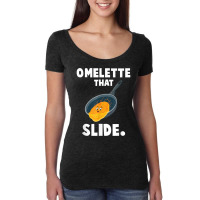 Omelette That Slide Punny Love Egg Breakfast Pun Gifts Women's Triblend Scoop T-shirt | Artistshot