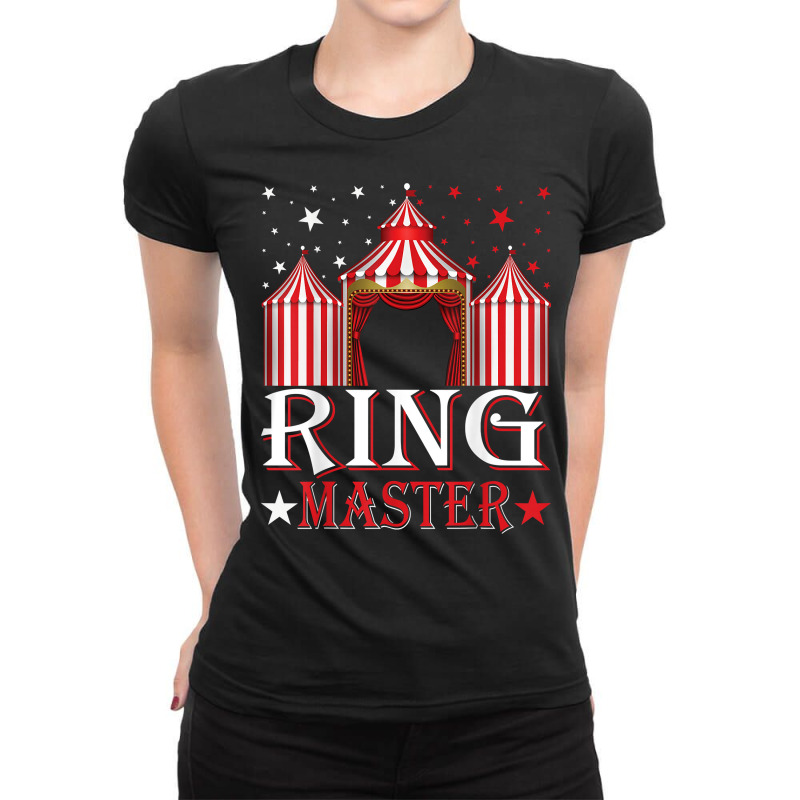 Ringmaster Circus Theme Amusement Park Carnival Party T Shirt Ladies Fitted T-Shirt by cm-arts | Artistshot