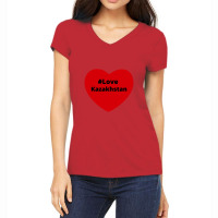 Love Kazakhstan, Hashtag Heart, Love 2 Women's V-neck T-shirt | Artistshot