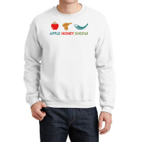 Apple Honey Shofar Rosh Hashanah Sweet Jewish New Year T Shirt Crewneck Sweatshirt | Artistshot