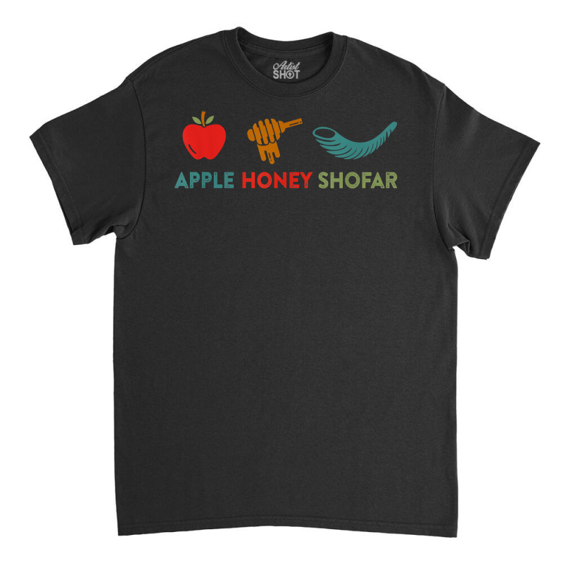 Apple Honey Shofar Rosh Hashanah Sweet Jewish New Year T Shirt Classic T-shirt | Artistshot