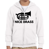 Nice Brass Trumpet Youth Zipper Hoodie | Artistshot