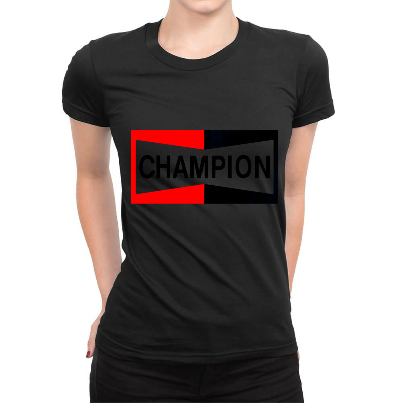 Champion Brad Pitt Hollywood Ladies Fitted T-Shirt by poppyallen | Artistshot