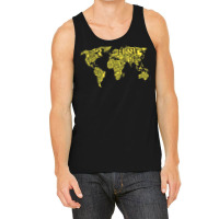 World Map With Words Of The Country Names Text World Map Funny Women Tank Top | Artistshot